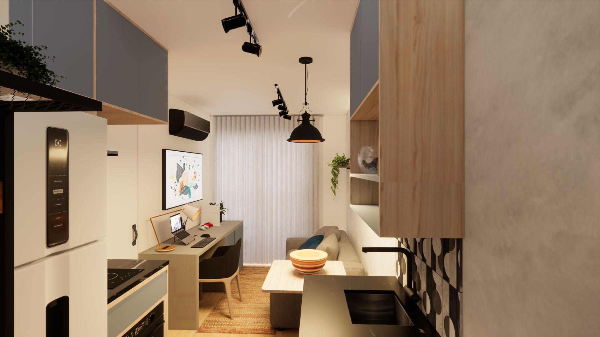 Ap29 Solteiro com Home Office